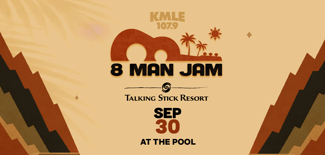 8 man jam festival concert on September 30th @ Talking Stick Resort Pool. Win tickets only.