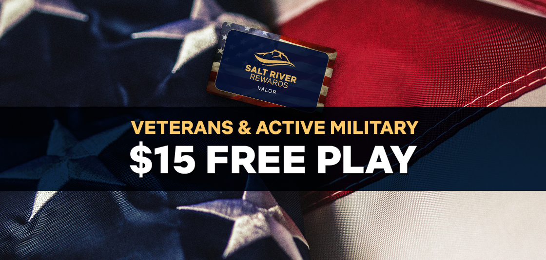 $15 Free Play Valor Members